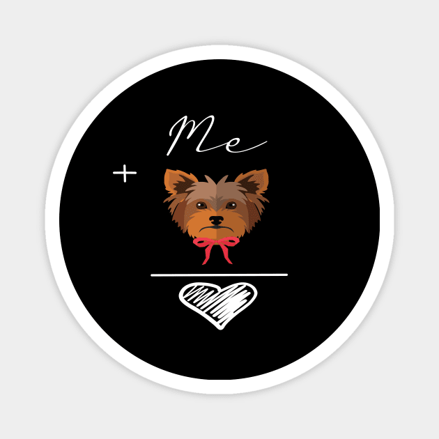 Yorkshire terrier (yorkie) love Dog gift Magnet by ARBEEN Art